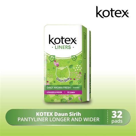 Jual Kotex Liners Daun Sirih Longer Wider 32s Shopee Indonesia