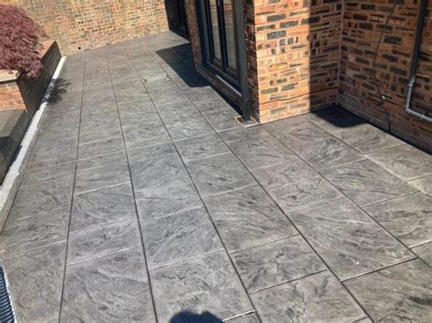 A Stunning New Concrete Patio In Ramsbottom Patios Driveways In