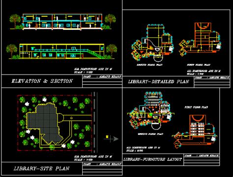 Library Dwg Plan For Autocad • Designs Cad