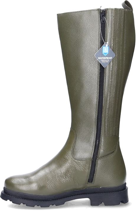 Morley - Green - Extra Wide Calf Boots - JJ Footwear US