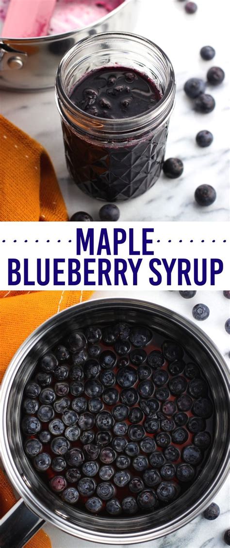 Blueberry Maple Syrup Recipe