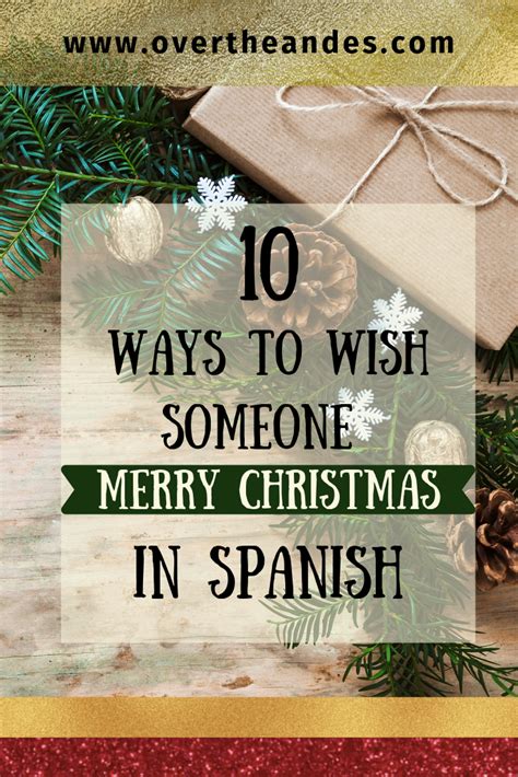 Spanish Lesson 16 Christmas Greetings In Spanish Over The Andes Merry Christmas In Spanish