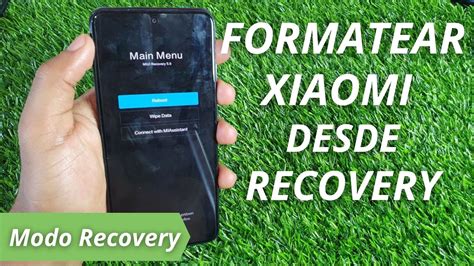 Cómo formatear desde el modo Recovery tu Xiaomi Redmi note 8 HARD