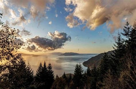 Late Afternoon Light And Clouds Over Skagit Valley From Samish Overlook