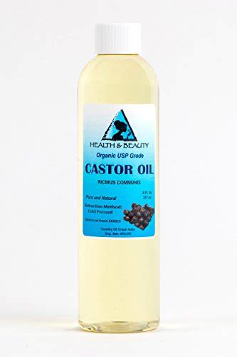 Buy Castor Oil Usp Grade Organic Cold Pressed Pure Hexane Free 8 Oz