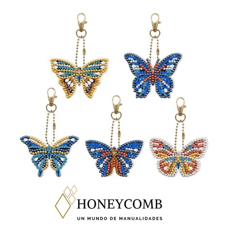 Kit Llaveros Mariposa Cm Tienda Honeycomb