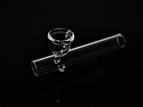 Buy Handmade Thick Clear Glass Smoking Pipe Online