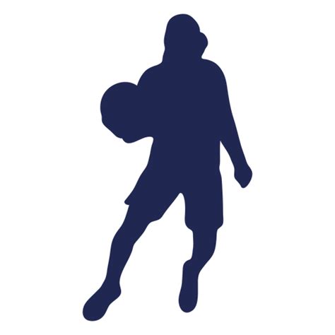 Diseño Png Y Svg De Silueta De Capucha De Regate De Baloncesto Para