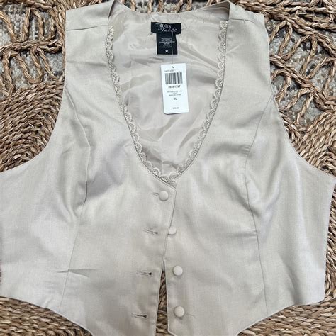 Hot Topic Beige NWT Vest Size XL Hottopic Depop