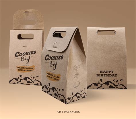 Branding Packaging Cookies In A Bag On Behance