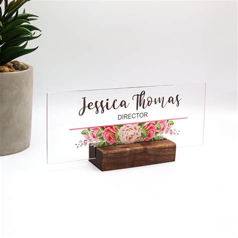 Personalized Desk Name Plaque Office Plaque Plate With Name Custom Desk