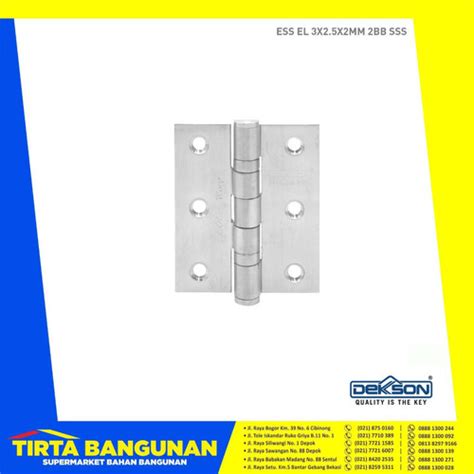 Jual ENGSEL DEKKSON ESS EL 3X2 5X2MM 2BB SSS ECOLINE Kota Depok