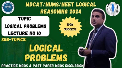 Logical Problems Logical Reasoning Mdcat Ecat Gk Youtube