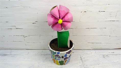 Ideas Para Crear Flores Reciclando Tubos De Cart N Manualidades On