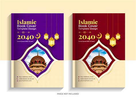 Islamic Background And Islamic Book Cover Template Set Behance