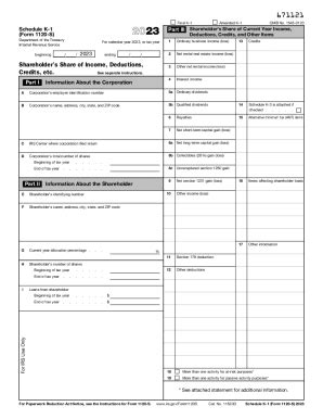 Irs Schedule K S Form Pdffiller