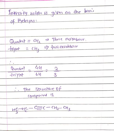 Solved The Following Compound Is An Alkyne With The Molecular Formula