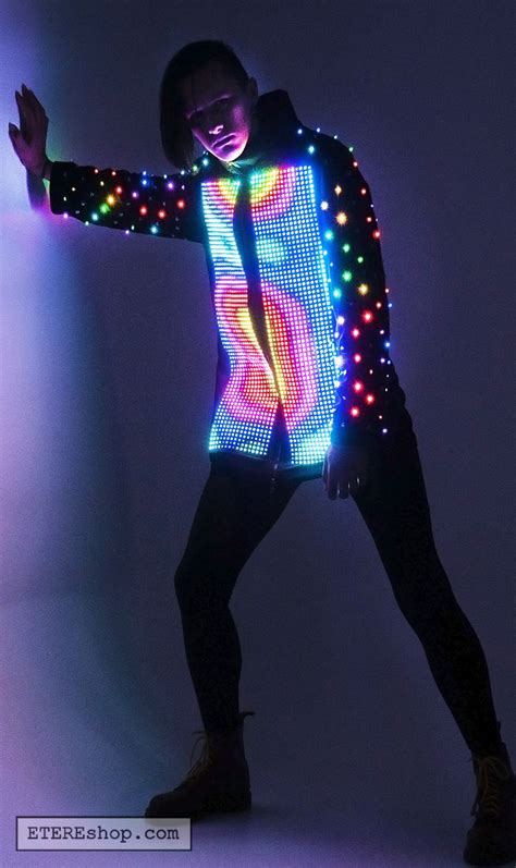 Light up clothing light up jacket diy light up stickman costume ...