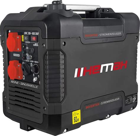 HEMAK Tragbarer Inverter Stromerzeuger mit USB 2900 Watt Optimal für