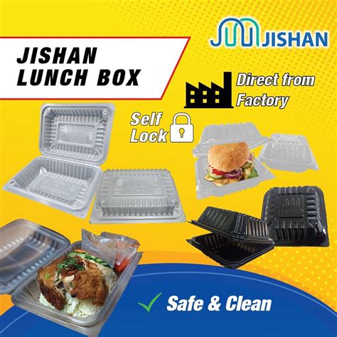 Pcs Cheapest Jishan Tapau Lunch Burger Box Disposable Plastic