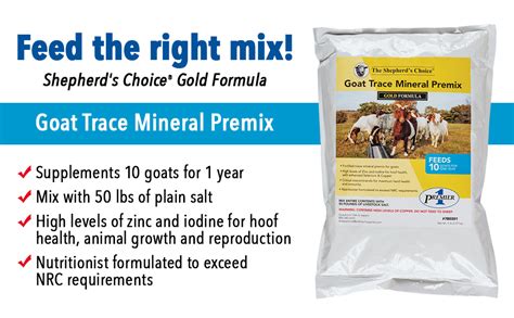 Amazon Premier Shepherds Choice Goat Trace Mineral Premix