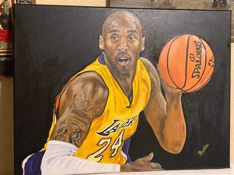 Kobe Bryant Oil Painting, Kobe Painting, Oil Painting, Christmas Gift ...