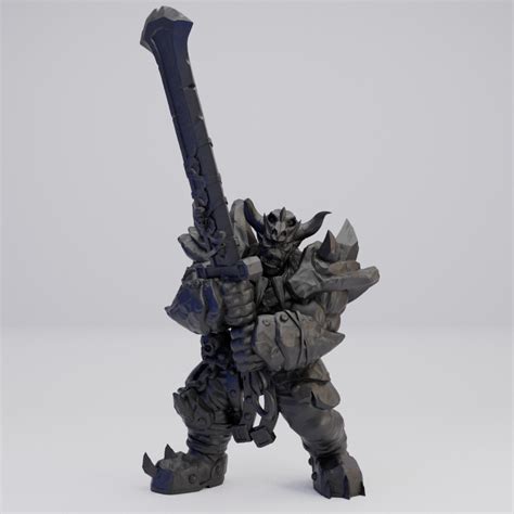 Hot Goblin Armored Orc Greatsword