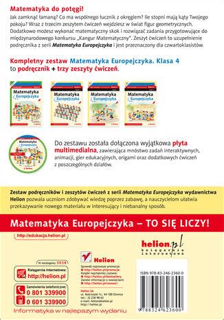 Matematyka Europejczyka Zeszyt Wicze Dla Szko Y Podstawowej Klasa