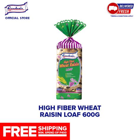 Gardenia High Fiber Wheat Raisin Loaf 600g Lazada Ph