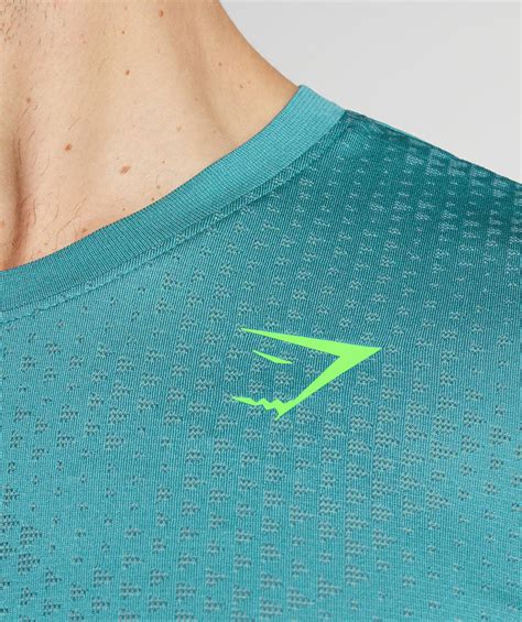 Gymshark Sport Seamless T Shirt Slate Blue Winter Teal Gymshark