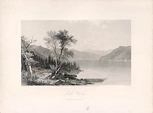 Lake George. (B&W engraving). by J. W. Casilear (Artist); R ...