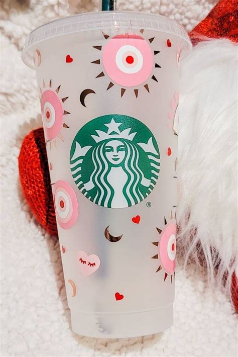 Pink Evil Eye Sbux Venti Cupreusable Cup Personalized Evil Etsy