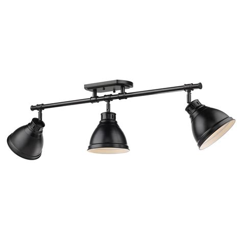 Black - Semi-Flush Mount Lighting - 3 - Flush Mount Lights - Lighting ...