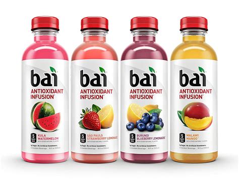 Bai Flavored Water Oasis Variety Pack Antioxidant Infused 18 Fluid