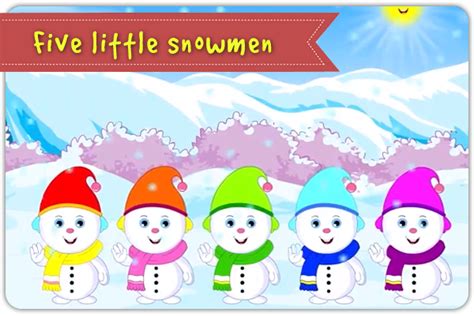 Five little snowmen