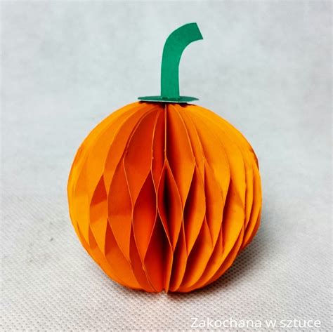 Zakochana W Sztuce HALLOWEEN DYNIA Z PAPIERU HALLOWEEN DIY