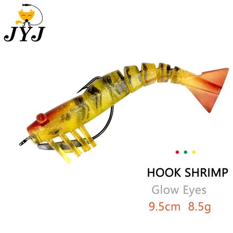 Jyj Pcs Cm G Fishing Soft Bonic Shad Shrimp Bass Lure Swimming