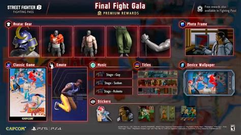 Street Fighter S Latest Fighting Pass Brings Final Fight Themed Items