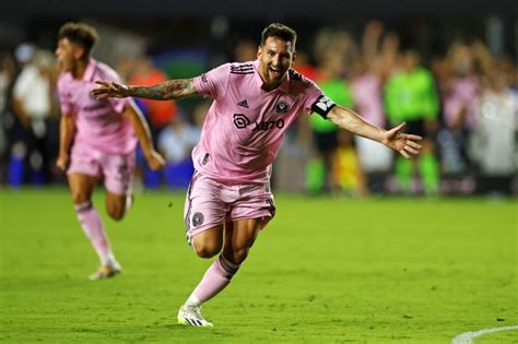 Vea El Gol De Lionel Messi Hoy Inter Miami Vs Cruz Azul Por Leagues Golcaracol