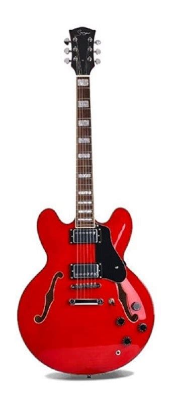Smiger S-G16-TRD гитара Semi-Hollow 22 лада HH 2V 2T цвет TRD