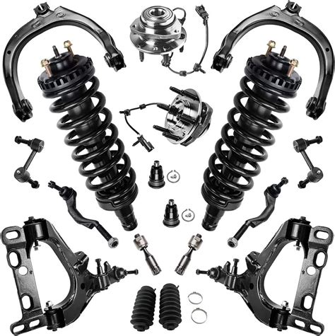 18pc Front Struts Control Arms Wheel Hub Bearings Tie Rods Suspension Kit