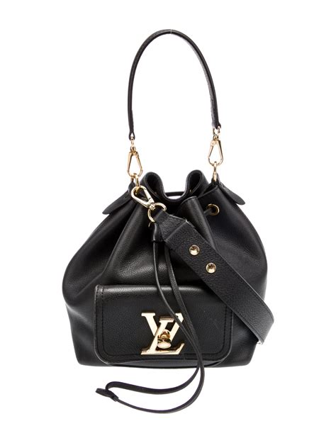 Louis Vuitton Lockme Bucket Mm Black Bucket Bags Handbags Lou922485 The Realreal