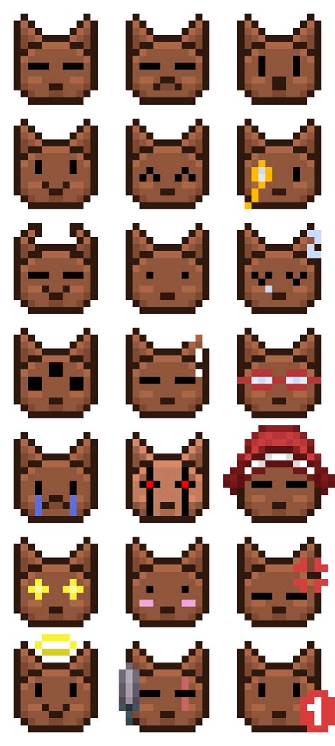 Some emojis i did for my discord server :3 : r/PixelArt