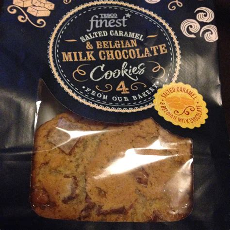 Angie Cupcake Reviews: Tesco Finest Cookies - Salted Caramel and Belgian Milk Chocolate