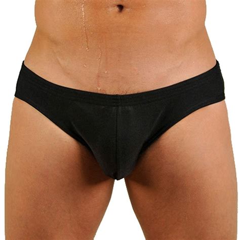 Mens Solid Contour Pouch Bikini Swimsuit By Gary Majdell Sport Ebay