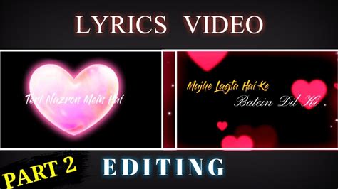 Trending New Black Screen Lyrics Video Editing In Capcut App Capcut