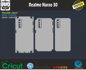 Realme Narzo 30 Skin Template Vector ARMOBILESKIN