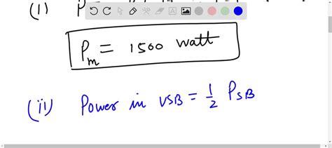 SOLVED: A carrier wave of 1000W is subjected to 100% modulation ...