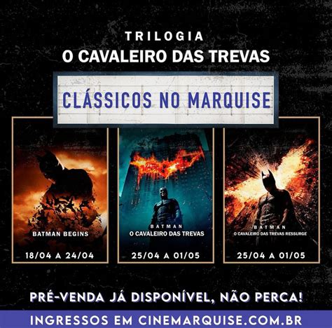 Selo Clássicos no Marquise exibe trilogia Batman O Cavaleiro das