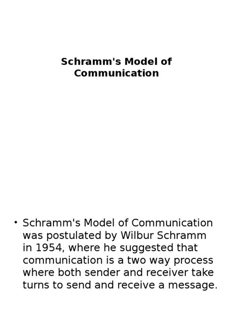 Schramms Model Of Communication Pdf Cybernetics Communication